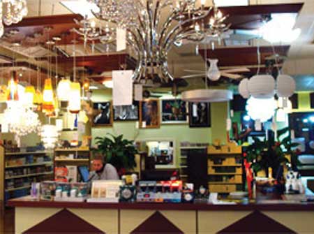 Specialty Lighting & Bulbs Showroom