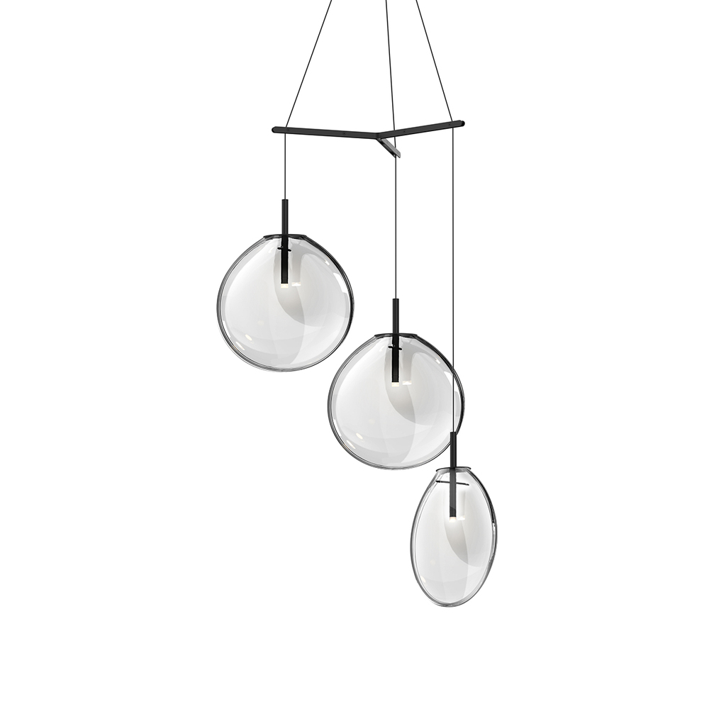 Large 3-Light Tri-Spreader LED Pendant