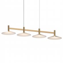 Sonneman 1784.14-CON - 4-Light Linear Pendant w/Shallow Cone Shades