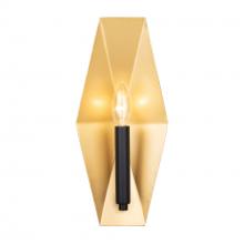 Varaluz 361W01MBFG - Malone 1-Lt Sconce - Matte Black/French Gold