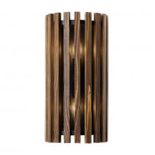 Varaluz 387W02MBW - Suratto 2-Lt   Sconce - Matte Black/Medium Walnut