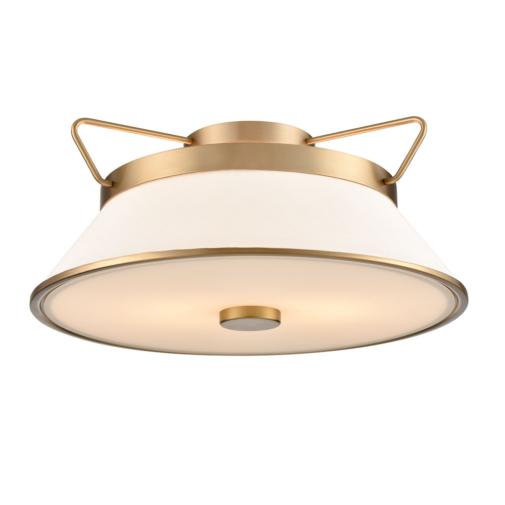 Layla Semi Flushmount Brushed Brass