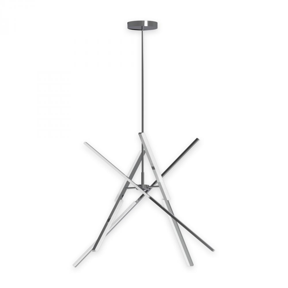 Stix-LED Chandelier-Chrome