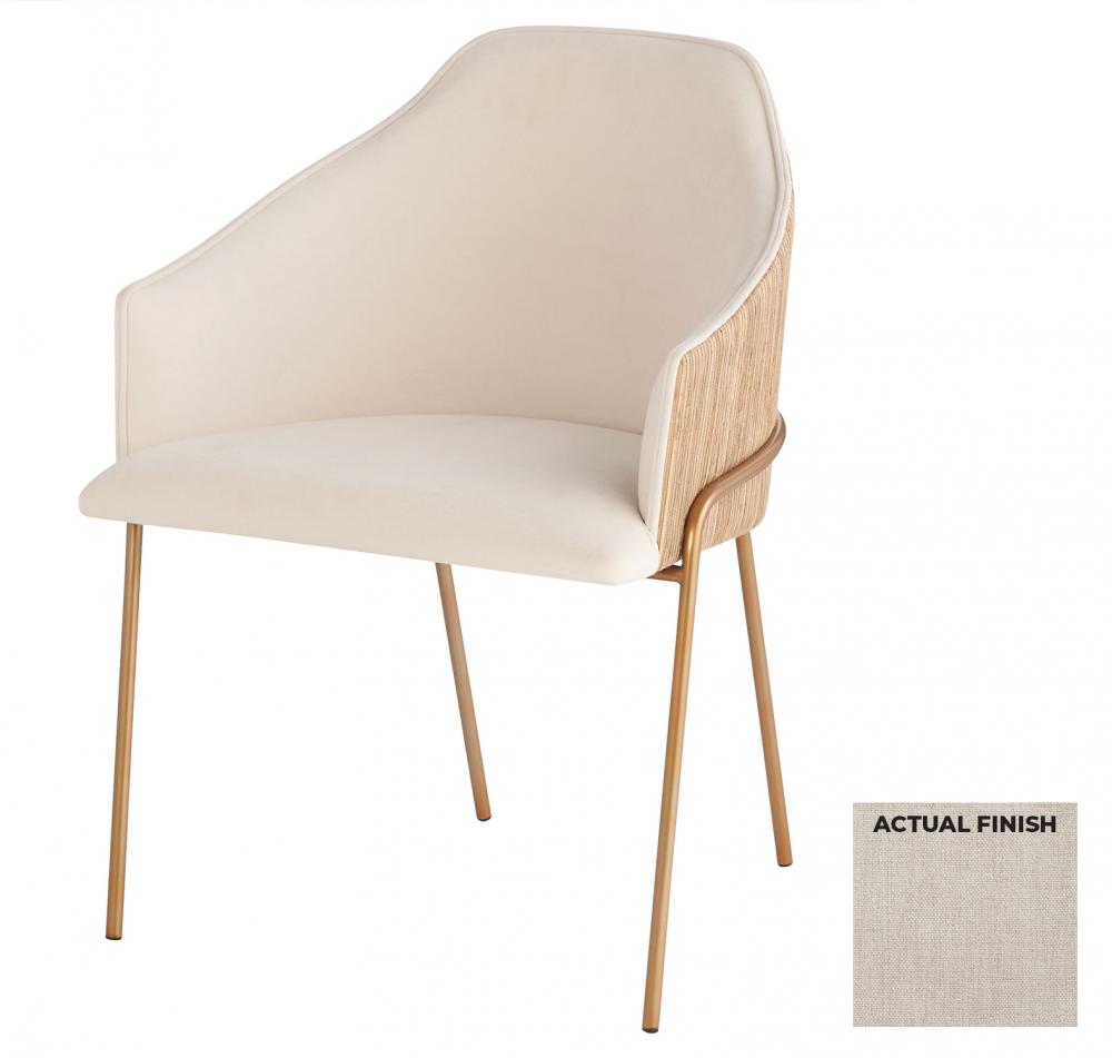Menfis Dining Chair Taupe Tight Weave