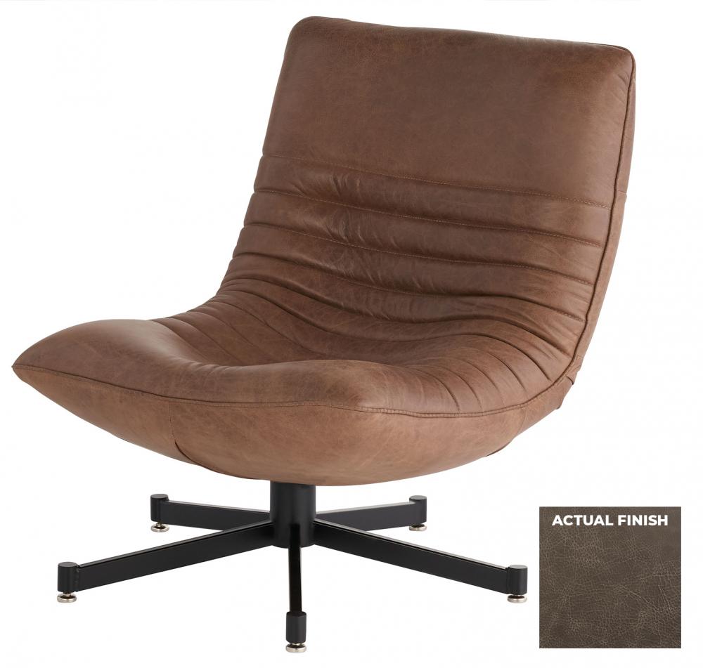 Eduarda Chair Grey Distressed Leather