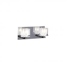 PLC Lighting 3482 PC - 2 Light Vanity Glacier Collection 3482 PC