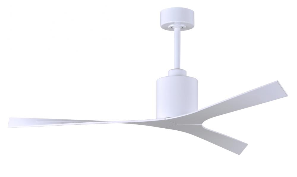 Molly modern ceiling fan in Matte Black finish with all-weather 56” ABS blades. Optimized for da