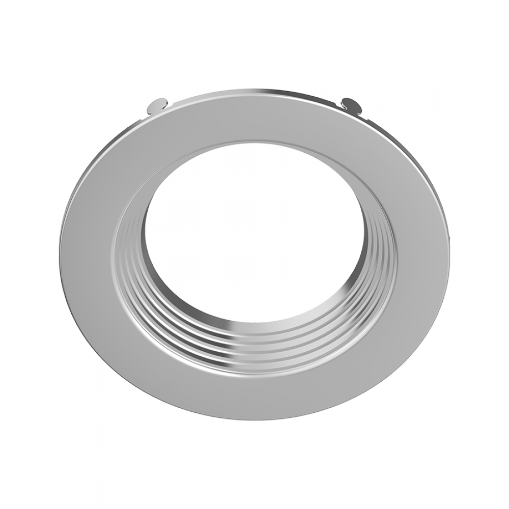 RECESSED RETROFIT DOWNLIGHT TRIM 4" ROUND BAFFLE BRUSHED NICKEL