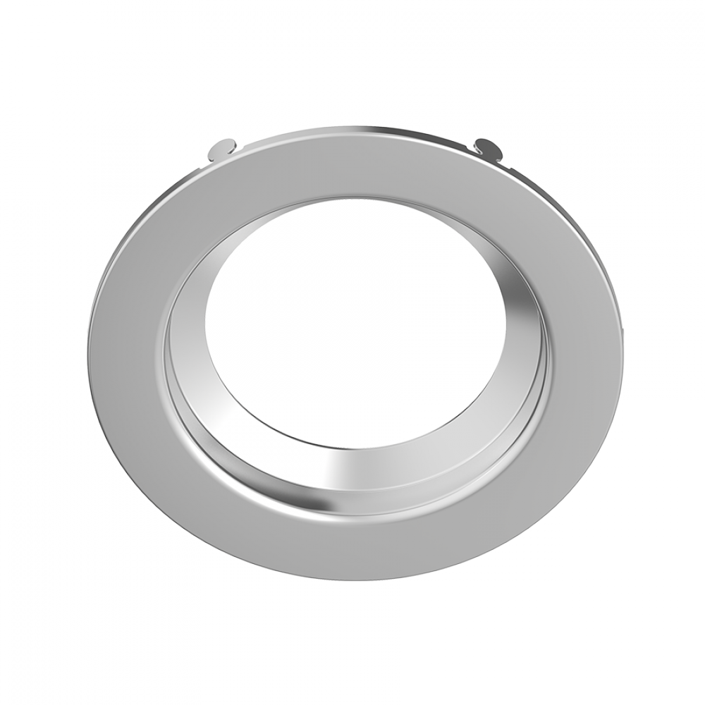 RECESSED RETROFIT DOWNLIGHT TRIM 4' ROUND SMOOTH BRUSHED NICKEL