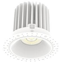 RAB Lighting R4TL - TRIMLESS 4IN ROUND TRIAC 20W 5CCT 1600LM CRI90 38D WHITE SMOOTH