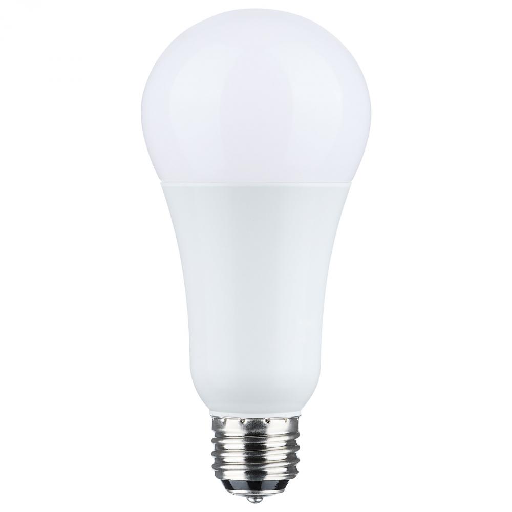 5/14/20 Watt A21 LED; 3-Way Lamp; White Finish; 4000K CCT; Medium Double Contact Base; 120 Volt