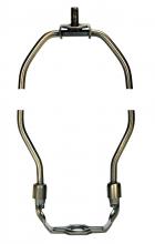 Satco Products Inc. 90/2269 - Heavy Duty Harp; Antique Brass Finish; 11" Height; 1/8 IP Saddle; 1/4-27 Thread; 125 Carton