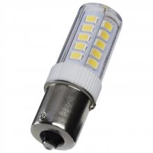 Satco Products Inc. S12359 - 4.5 Watt T6 LED; Clear Finish; BA15s Base; 5000K; 12 Volt