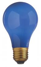 Satco Products Inc. S4981/TF - 40 Watt A19 Incandescent; Ceramic Blue; 2000 Average rated hours; Medium base; 130 Volt; Shatter