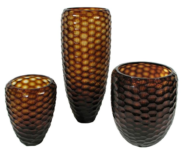 HONEYCOMB CUT VASE, LG, TPZ