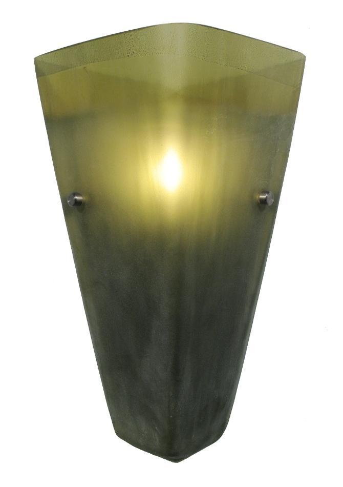 SAN MARCO FLUSH SCONCE, GREEN, SN