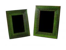 Oggetti Luce 56-SNK01/GRN - FRAME, 5X7, SNAKESKIN, GREEN