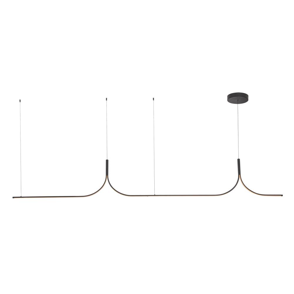 Thread 10-ft Black LED Linear Pendant