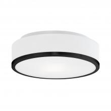 Kuzco Lighting Inc FM6012-BK-5CCT - Charlie 12-in Black LED Flush Mount