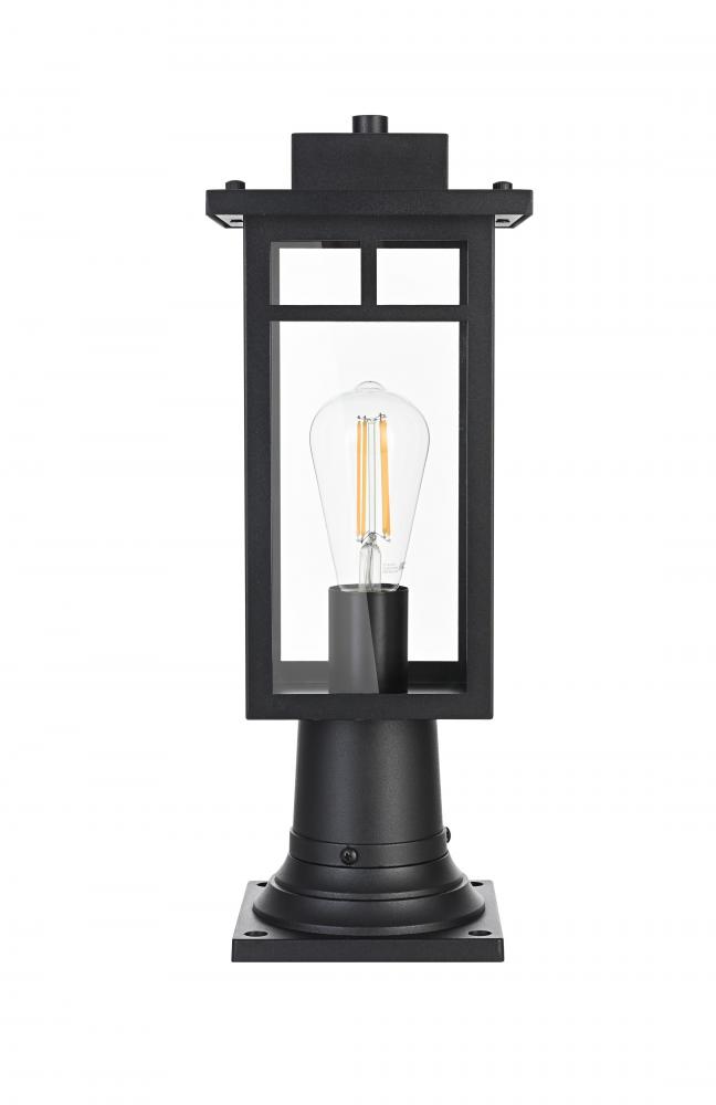 Mercer 7 inch Outdoor Pendant in Black