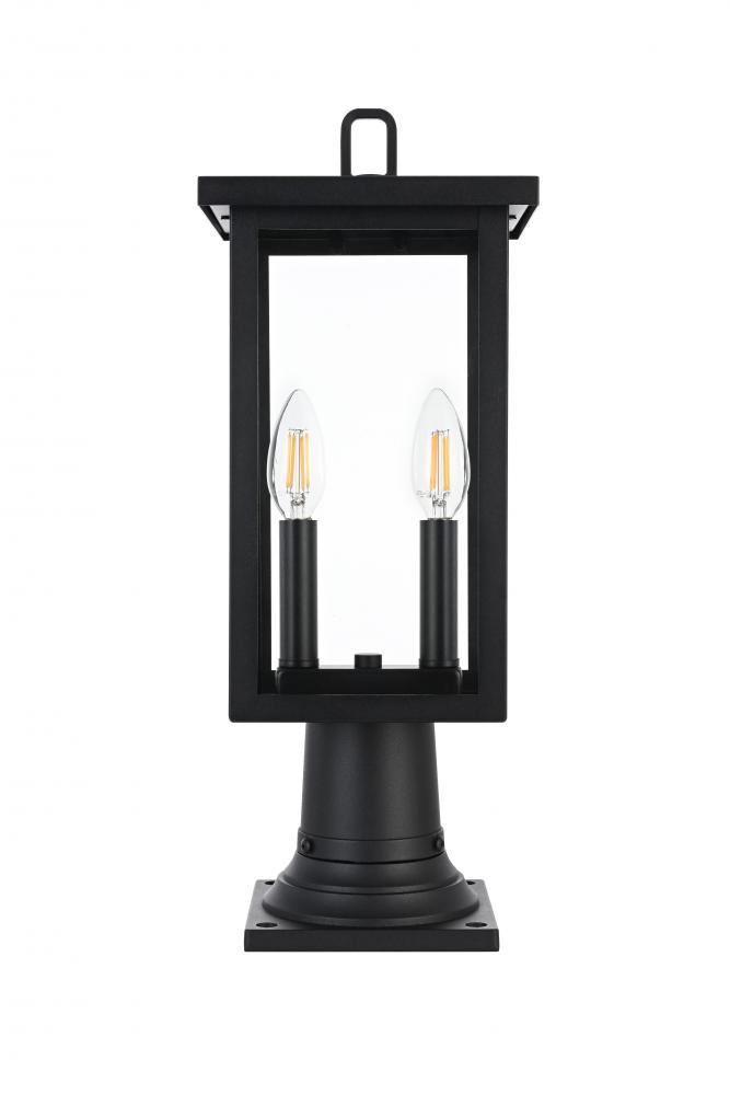 Venango 7 inch Outdoor Pendant in Black