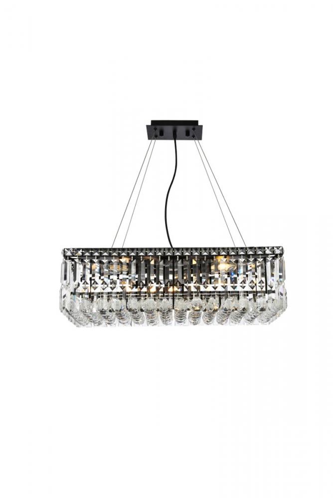 Maxime 24 Inch Black Chandelier