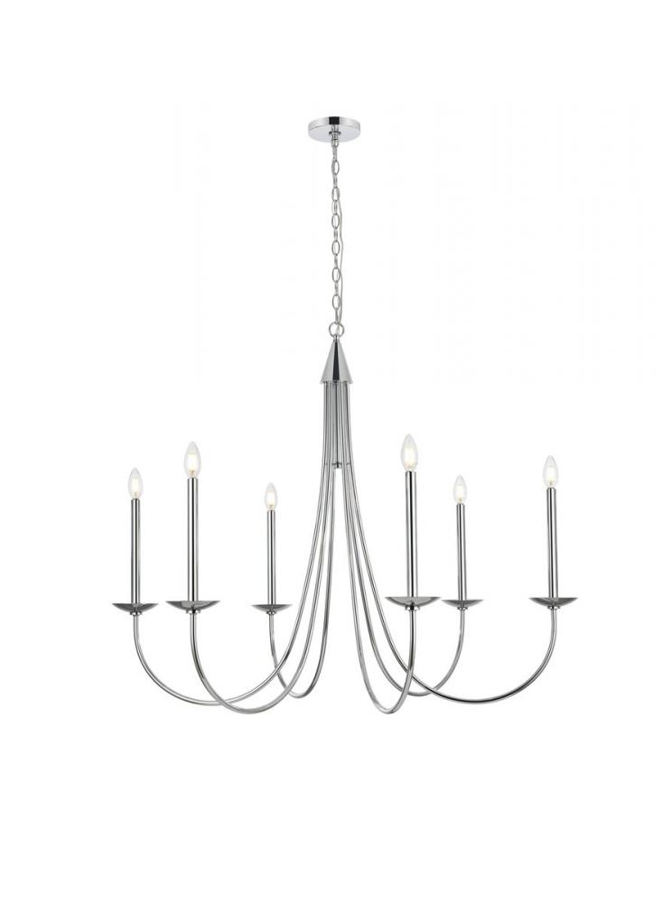 Cohen 42 Inch Chandelier in Chrome