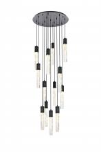 Elegant 2089G30BK - Aurora 30 inch Chandelier in Black