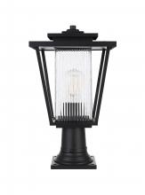 Elegant OD305P18BK - York 7 inch Outdoor Pendant in Black