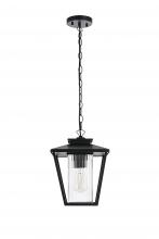 Elegant OD306H14BK - Gaul 7 inch Outdoor Pendant in Black