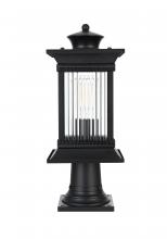 Elegant OD316P19BK - Collins 7 inch Outdoor Pendant in Black