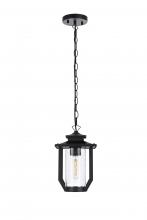 Elegant OD323H13BK - Sepviva 7 inch Outdoor Pendant in Black