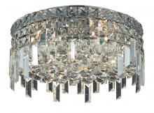 Elegant V2031F16C/RC - Maxime 5 Light Chrome Flush Mount Clear Royal Cut Crystal