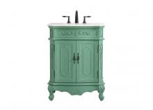 Elegant VF10127VM - 27 inch Single bathroom vanity in vintage mint