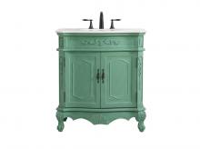 Elegant VF10132VM - 32 inch Single bathroom vanity in vintage mint