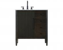 Elegant VF29632CO - 32 inch Single Bathroom Vanity in Chocolate Oak