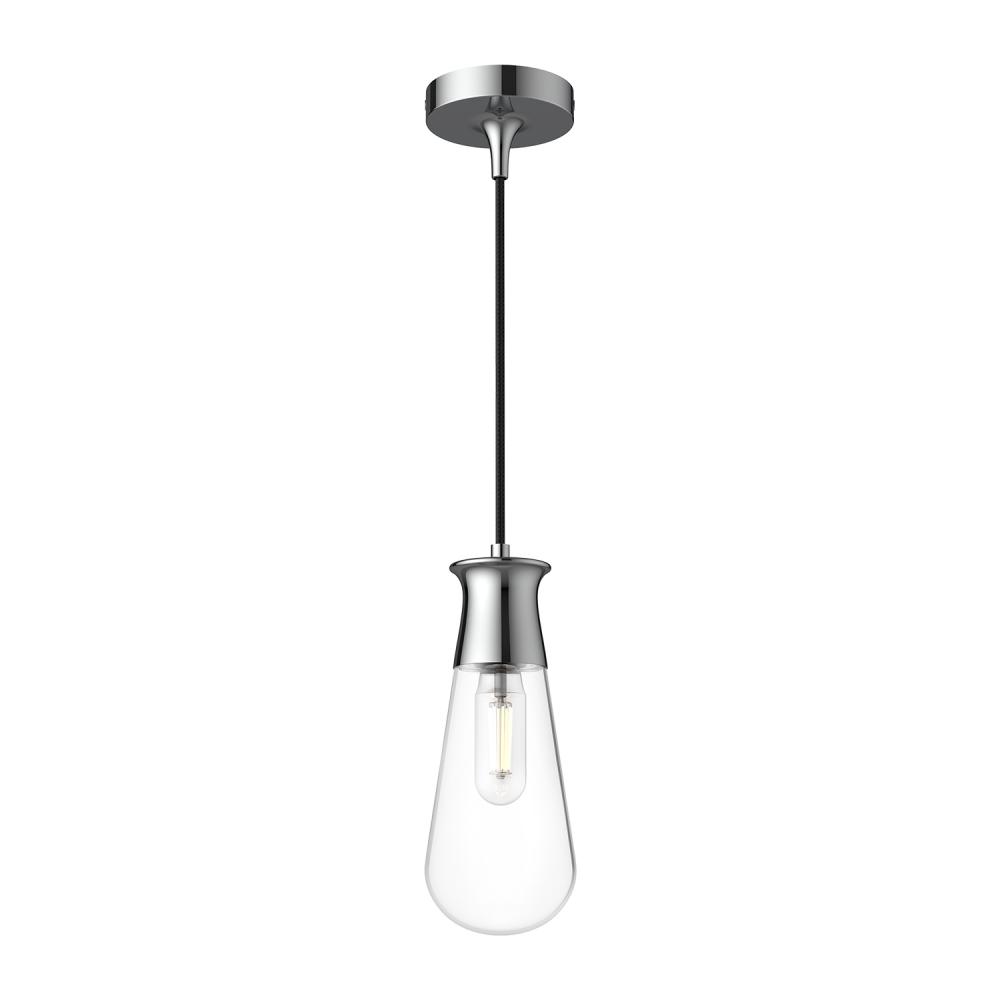 Marcel 4-in Chrome 1 Light Pendant