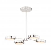 Alora Lighting PD325428PNAR - Blanco 28-in Polished Nickel/Alabaster LED Pendant