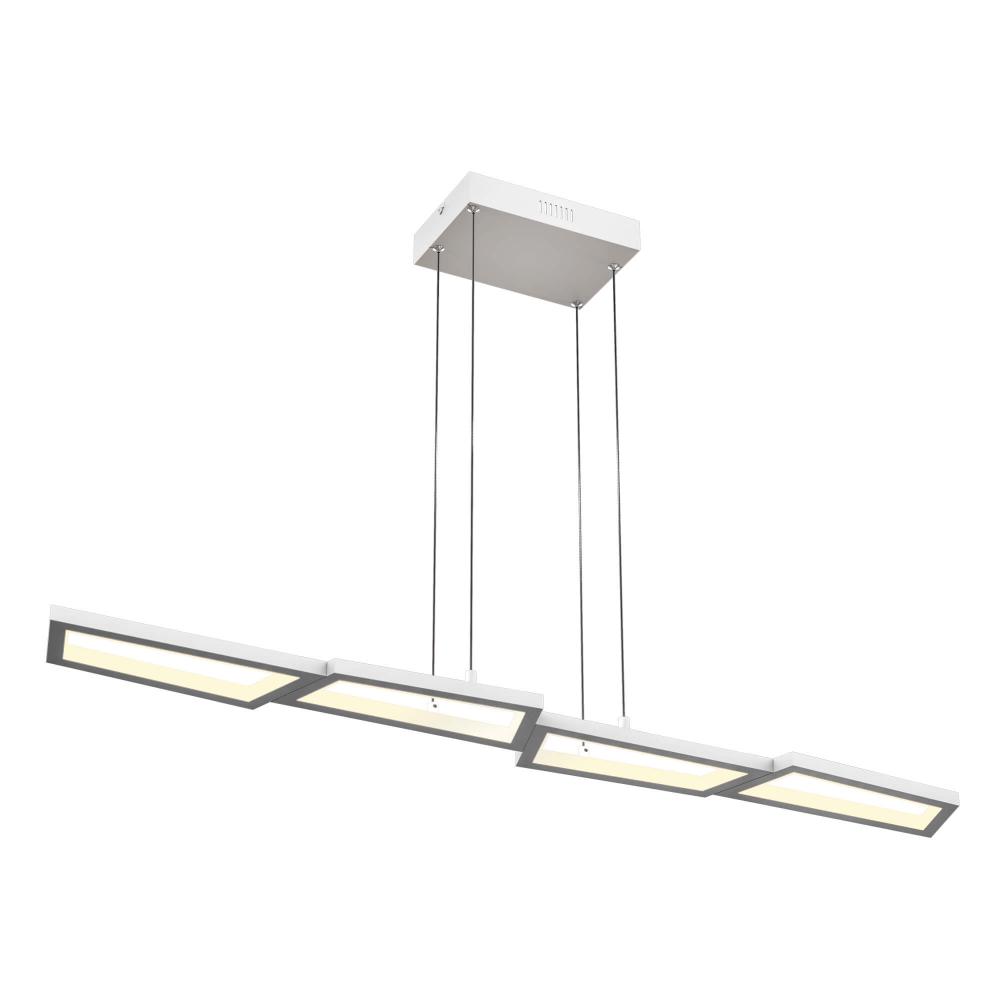 44 Inch Geometric Linear LED Pendant Light