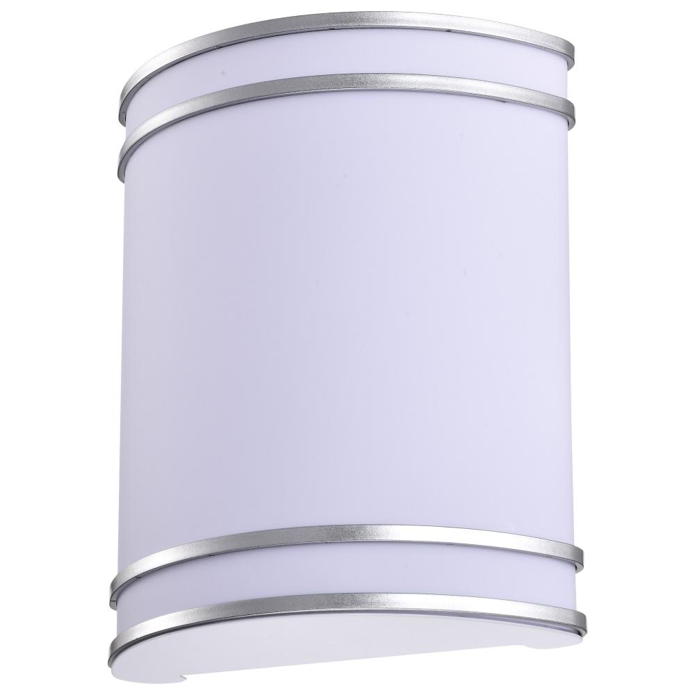 Glamour LED 9 inch; Wall Sconce; Brushed Nickel Finish; CCT Selectable 3K/4K/5K