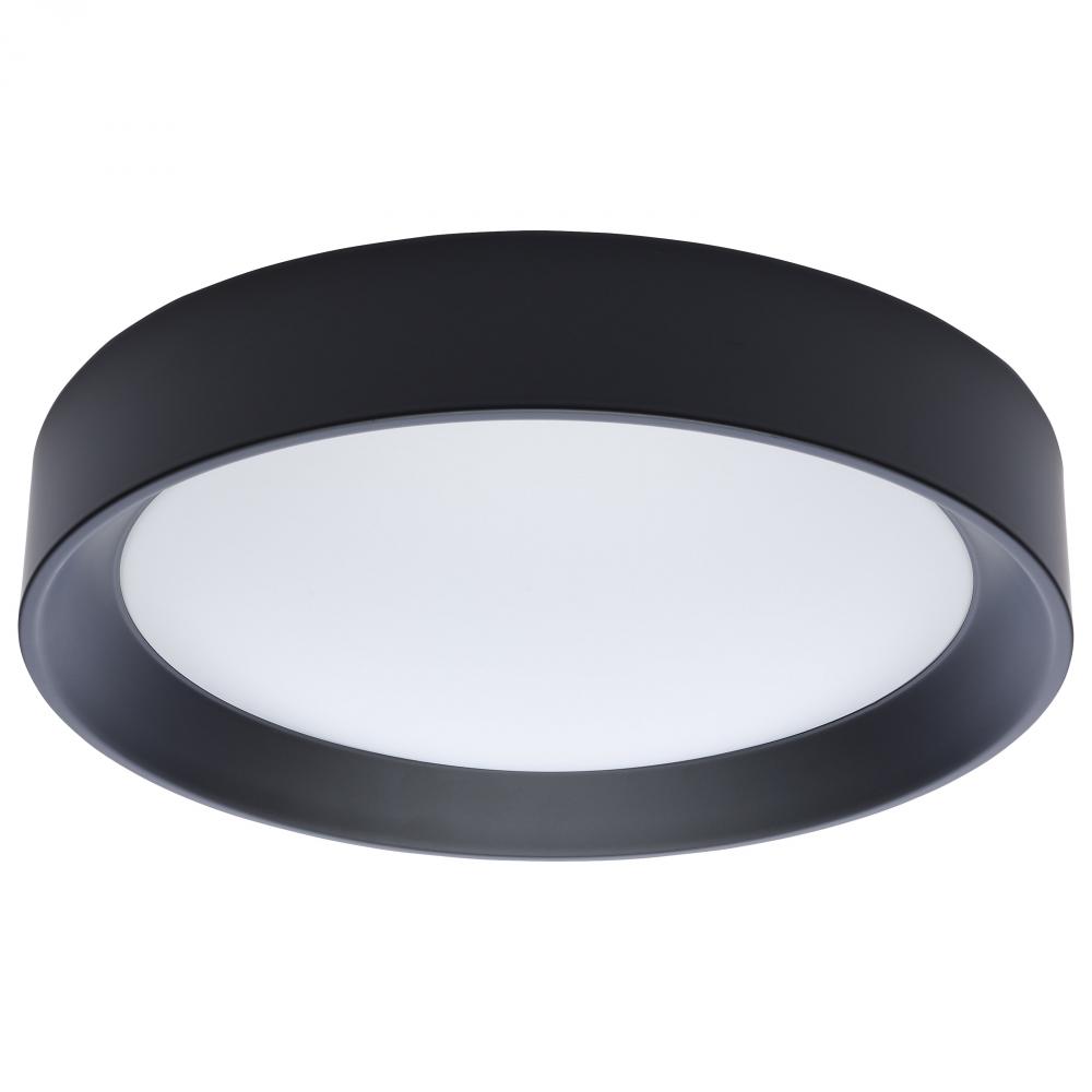 Selene; 13 Inch LED Flush Mount; CCT Selectable; Black Finish