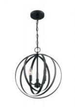 Nuvo 60/7067 - Pendleton - 3 Light Pendant with- Matte Black Finish